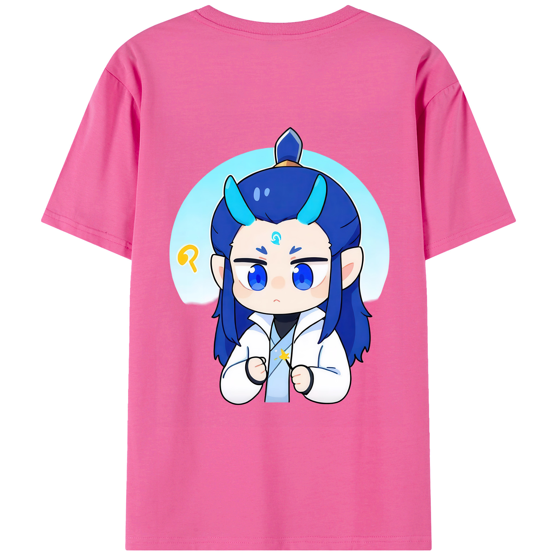 （画像用） Ne Zha 2 ナタ 魔童の大暴れ レディース半袖Tシャツ(バックプリント)